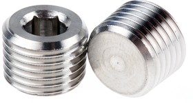0285 13 00, Stainless Steel Pipe Fitting Hexagon Plug, Male R 1/4in