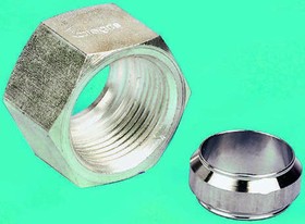 1810 12 00, Stainless Steel Pipe Fitting Hexagon Sleeve Nut Metric M18 x 1.5