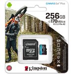 Карта памяти Kingston Canvas Go! Plus microSDXC UHS-I Cl10 +ад, SDCG3/256Gb