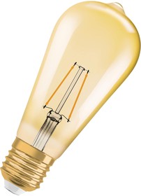 4058075808706, LED Light Bulb, Filament Edison, E27, Очень Теплый Белый, 2400 K, Без Затемнения, 300°
