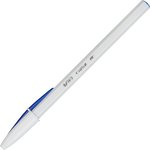 The ballpoint pen is not automatic. BIC Cristal blue,white Corp., oil,0,32mm949879