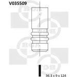 V035509, КЛАПАН 36.3x9x123.9 EX FRD TRANSIT 2.5D (4AB/4BA/4BC/4CA/ ...