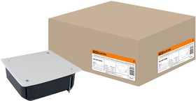 Распаячная коробка СП 115х115х45мм, крышка, метал. лапки, IP20, Упак. (72 шт.) TDM