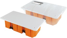 Распаячная коробка СП 172х96х45мм, крышка, пл. лапки, IP20, инд. штрихкод, TDM