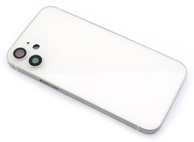 Фото 1/2 Задняя крышка (корпус) в сборе с рамкой для Apple iPhone 12 Mini белая