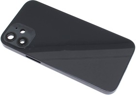 Фото 1/2 Задняя крышка (корпус) в сборе с рамкой для Apple iPhone 12 Mini черная