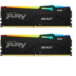 Оперативная память 16GB Kingston DDR5 5200 DIMM FURY Beast Black RGB ...