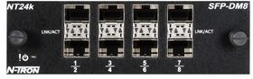 NT24K-SFP-DM8, N-Tron Modular Switch Expansion Module, 8 SFP Dual-Mode Ports