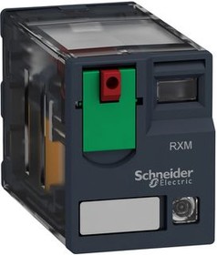 RXM2AB2B7, Miniature Plug-in Relay RXM, 2CO, AC, 24V, 12A, PCB Pins