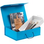 Коробка подарочная Case, подарочная,голубая, 35,3х24х10см, картон,1142.44
