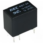 RSY-24, Реле: электромагнитное, SPDT, Uобмотки: 24ВDC, 0,5A/125ВAC, PCB