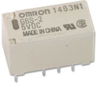 Фото 1/3 G6S-2F-TR-DC12, Signal Relay 12VDC 2A DPDT(14.8x9.2x9.2)mm SMD