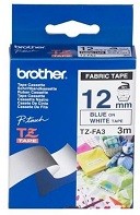Фото 1/4 TZE-FA3, P-touch Tape, Polyester, 12mm x 3m, White