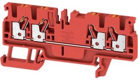 1521710000, Terminal Block, Clamp, 4 Poles, 800V, 24A, 0.5 ... 2.5mm², Red