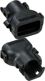 Фото 1/2 1670365-1, Connector Accessories Cover Straight Polyamide Black Automotive Box