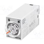 H3YN-2 AC200-230, H3YN Series DIN Rail Mount Timer Relay, 24V ac, 2-Contact ...