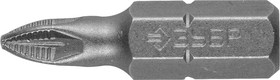 26003-1-25-2, ЗУБР 2 шт, PZ1, 25 мм, кованые биты (26003-1-25-2)