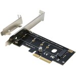 ORIENT C300E, Переходник PCI-E 4x- M.2 M-key NVMe SSD, тип 2230/2242/2260/2280 ...