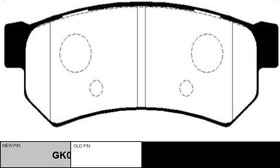 GK0448, Колодки тормозные дисковые