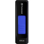 TS64GJF760, Флеш накопитель 64GB Transcend JetFlash 760, USB 3.0, Черный/Синий