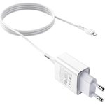 Сетевое зарядное устройство c81a asombroso 1xusb, 2.1а + usb кабель lightning ...