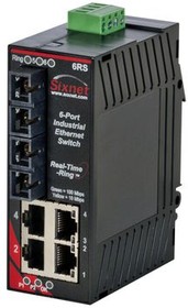 SL-6RS-4SC-D1, Ethernet Switch, RJ45 Ports 4, Fibre Ports 2SC, 100Mbps, Managed