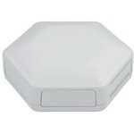 CBHEX1-51-WH, HexBox IoT Enclosure with 5 Solid and 1 Vented Panels 130x146x45mm ...