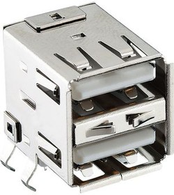 2410 13, Connector, Receptacle, USB-A 2.0, Right Angle, Positions - 4