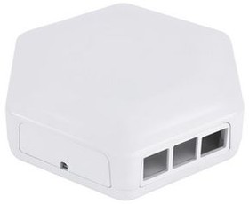 CBHEX1-PI4-WH, HexBox Pi4 Ready Enclosure 130x146x45mm White ABS IP30