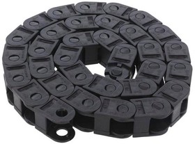 Фото 1/2 10.015.028.0, 10, e-chain Black Cable Chain - Flexible Slot, W26 mm x D23mm, L1m, 28 mm Min. Bend Radius, Igumid G