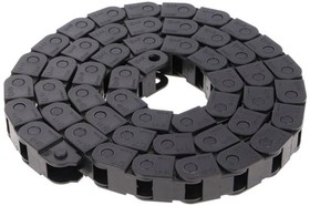 Фото 1/3 06.10.018.0, 6, e-chain Black Cable Chain - Flexible Slot, W16.5 mm x D15mm, L1m, 18 mm Min. Bend Radius, Igumid G