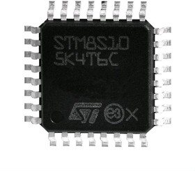Фото 1/4 STM8S105K6T6C, Микроконтроллер 8-бит 32кБ Флэш-память 32LQFP