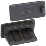 Rubber plug microUSB 01 black, Силиконовая заглушка для micro USB-разъема ...