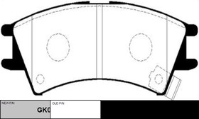 GK0455, Колодки тормозные дисковые