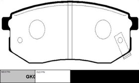 ckkh-11, Колодки тормозные дисковые HYUNDAI Galloper 1998 - 2003 / KIA Joice 1999 - 2003