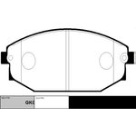 Колодки тормозные дисковые передние Hyundai Galloper 3.0i/2.5TD 98 (нов арт ...