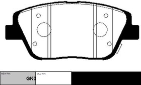 GK0552 Колодки тормозные дисковые передние KIA OPTIMA 11-/HYUNDAI SONATA 09-