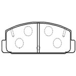 Колодки тормозные дисковые задние Mazda RX-7 III 2.6 Rotary TwinTurbo 92-96 (нов ...