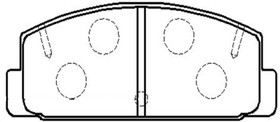 Фото 1/2 Колодки тормозные дисковые задние Mazda RX-7 III 2.6 Rotary TwinTurbo 92-96 (нов арт GK0695) CKMZ-49