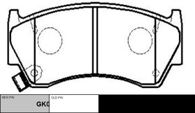 Колодки тормозные дисковые передние Nissan Almera 1.4/1.6/2.0D 95-99/200SX 2.0i 16V 94 (нов арт GK0716) CKN-1