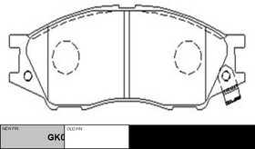 Фото 1/2 CKN-70, Колодки NISSAN ALMERA (CLASSIC) (B10)