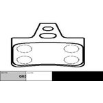 Колодки тормозные дисковые задние Citroen XM 2.0-2.5TD 89-00 (нов арт GK0861) CKPU-4