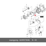 6659973046 Сальник коленвала передний