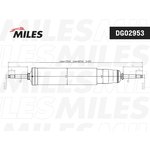 Амортизатор MILES DG02953 TOYOTA LAND CRUISER 80 01/90-12/97 пер.газ.