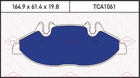 Фото 1/4 TCA1061, Колодки тормозные дисковые передние