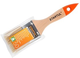 ST010050, Кисть плоская 2-50мм STARTUL STANDART+ (флейцевая малярная, удлиненная щетина, утолщенная рукоять)