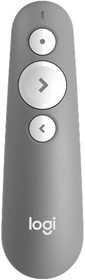 Фото 1/2 Презентер Logitech Презентер Logitech R500s Mid Grey серый, Bluetooth + 2.4 GHz, USB-ресивер , 3 программируемых кнопки, лазерная указка (10