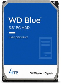 Фото 1/7 Жесткий диск WD SATA-III 4TB WD40EZAX Desktop Blue (5400rpm) 256Mb 3.5"