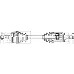 205029, Привод лев.пер.BMW X5 3.0-4.4L 2000=