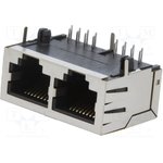 RJJU88242E9H002, Гнездо, RJ45, PIN: 8, Кат: 5, Конф: 8p8c, THT, угловой